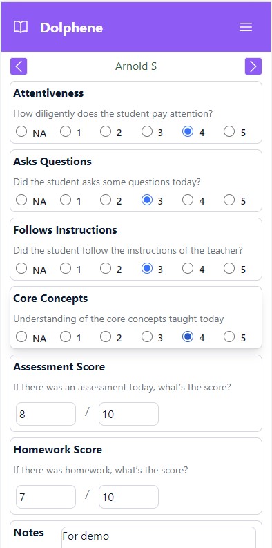 Teacher's experience